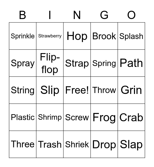 Mark and Zak Bingo Card