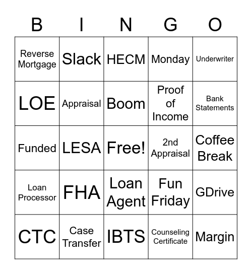 Ennkar Bingo Card