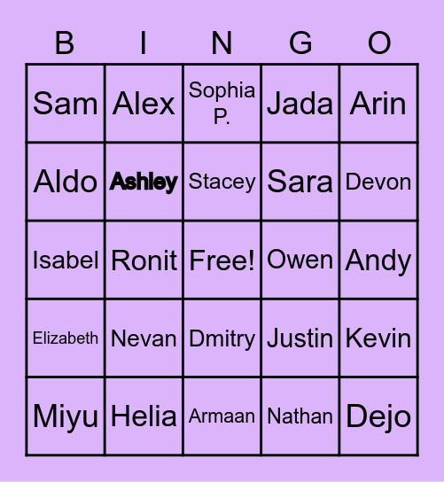 BROTHER BINGO Card