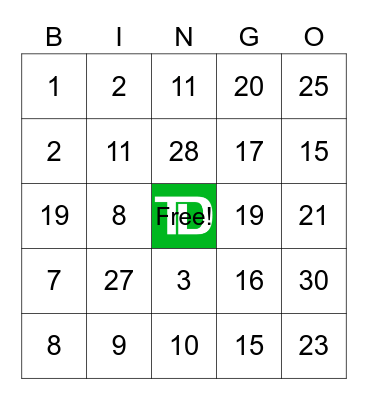 Western Canada United Way Bingo 2022 Bingo Card