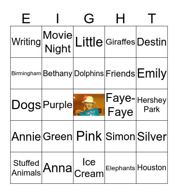 Happy Birthday Annie! Bingo Card
