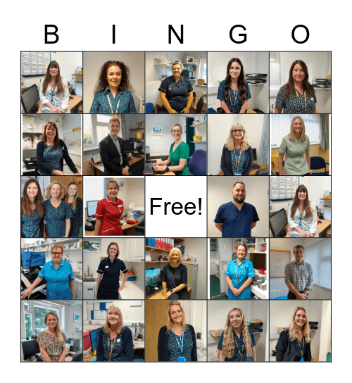 THE BIG SURGERY BINGO GAME Bingo Card