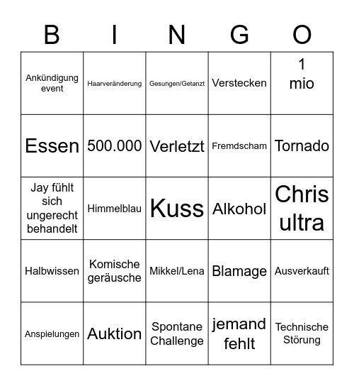 FRIENDLYFIRE8 Bingo Card