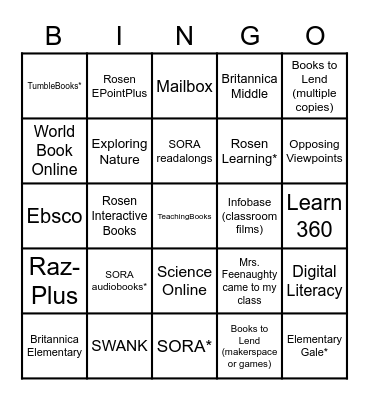 LEARN Bingo Card