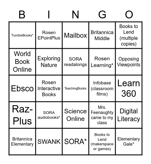 LEARN Bingo Card