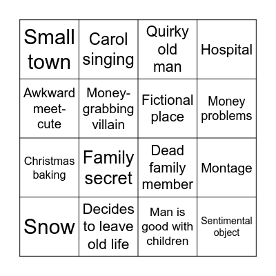 Falling For Christmas Bingo Card