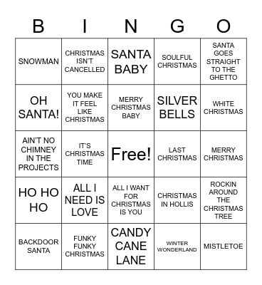 CHRISTMAS BINGO 2022 Bingo Card