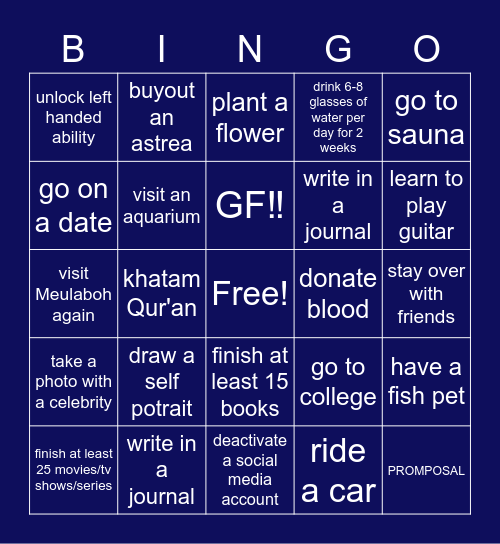 2023 BINGO Card