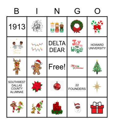 DELTA CHRISTMAS BINGO Card