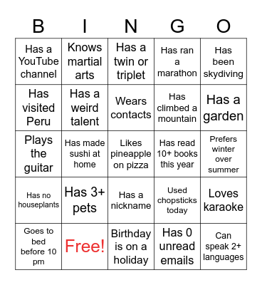 MFNERC Meeting Dec 12 Bingo Card