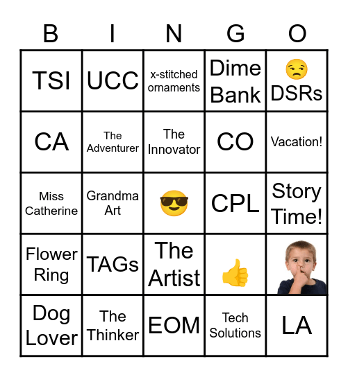 Bus Ops Bingo Card