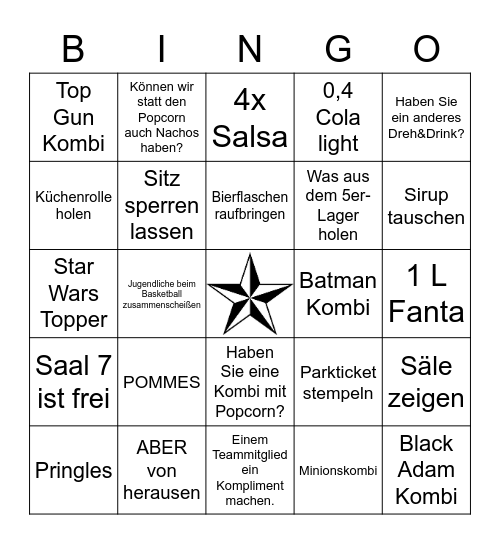 Familiensonntag Bill Bingo Card