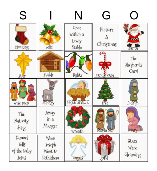 Primary Singo Bingo Card
