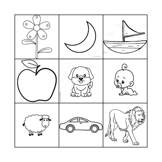 Phoneme Isolation Bingo Card