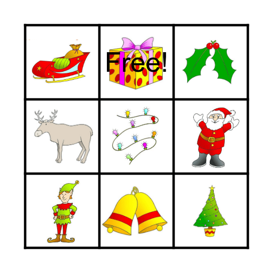 Christmas Bingo Card