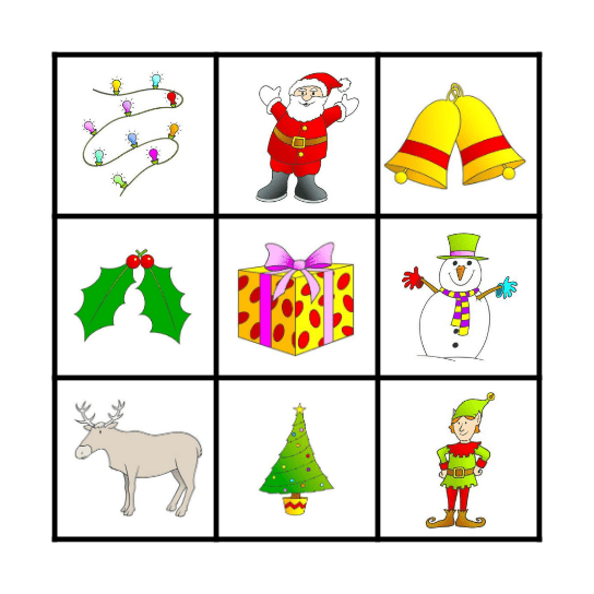 Christmas Bingo Card