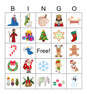 Christmas Party Bingo Card
