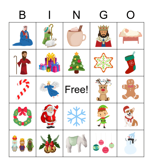 Christmas Party Bingo Card