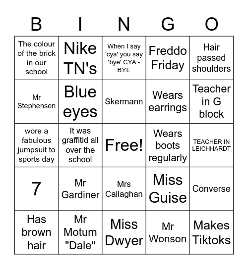 Bingo Card