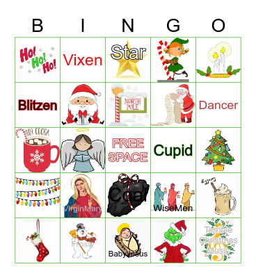 Schwering Christmas Bingo Card