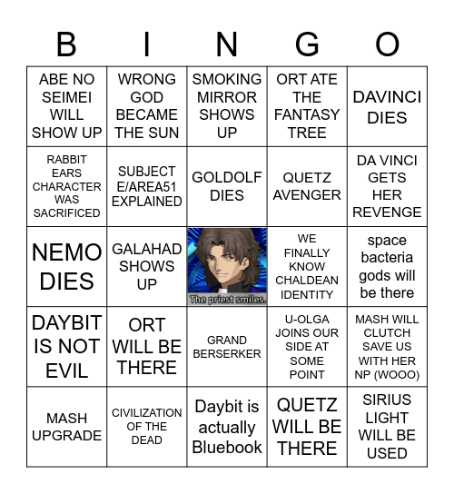 LB7 TM-Gen Bingo Card