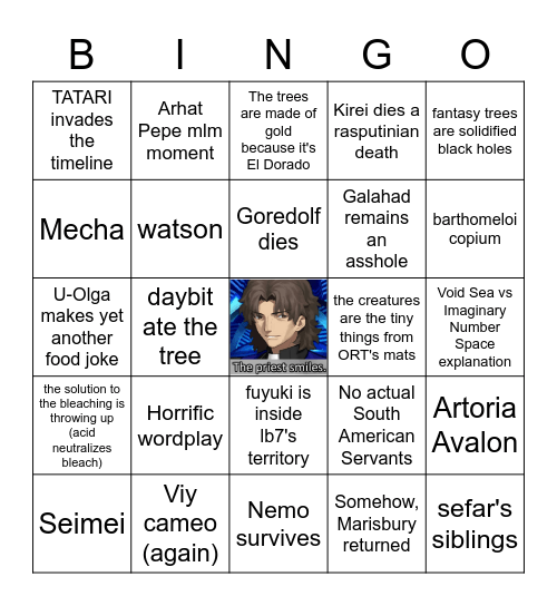 LB7 TM-Gen Bingo Card