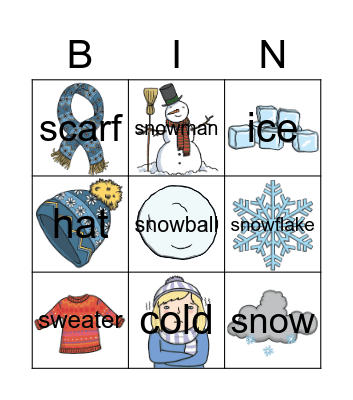 Winter Bingo Card