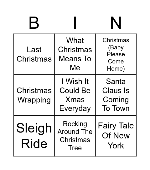 KEJ KEJ KEJ Bingo Card