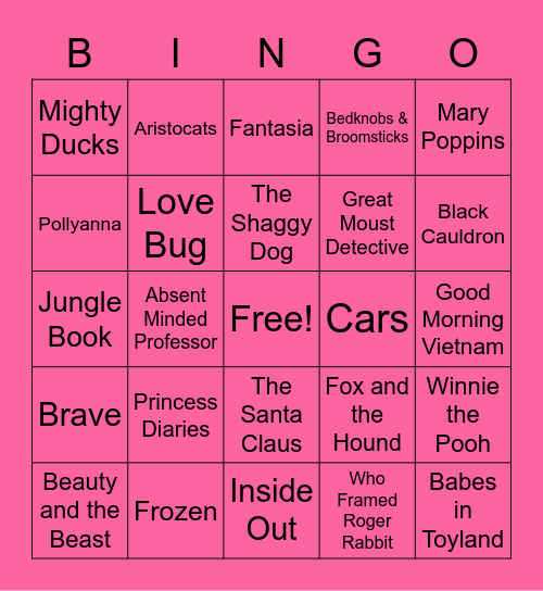 DAQ Bingo Card
