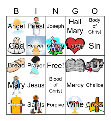Holy Bingo Card