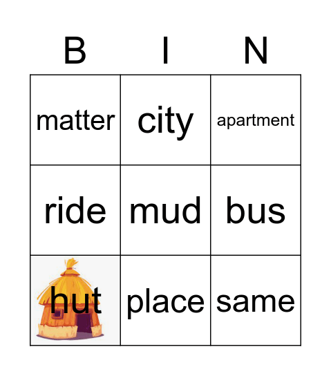 DL Home Bingo Card