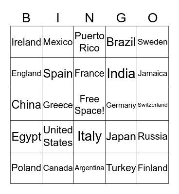 Bingo Card