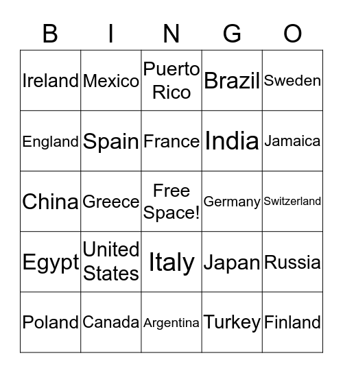 Bingo Card