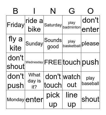 Bingo Card
