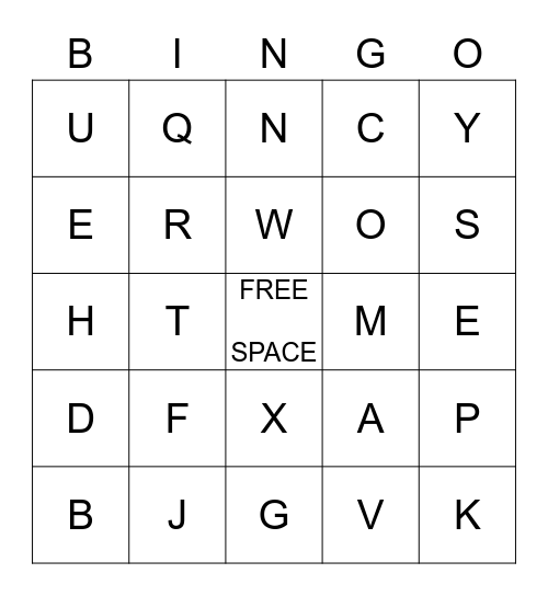 Zoo Phonics Bingo! Bingo Card