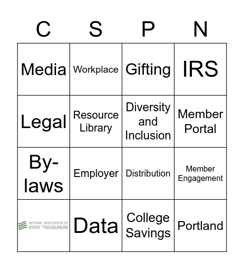 CSPN BINGO Card