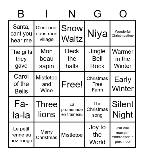 BINGO CDO Bingo Card