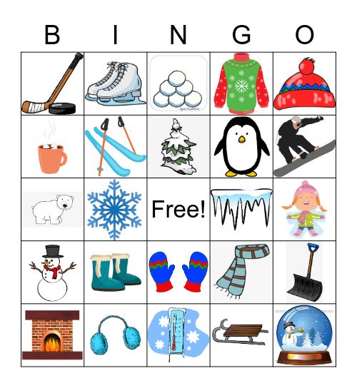 Winter Bingo! Bingo Card