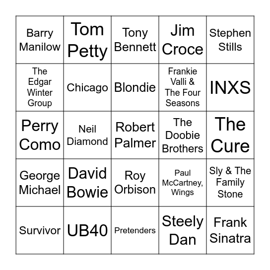 Game 2 Bingo Card