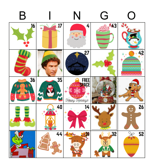 IKO HOLIDAY Bingo Card