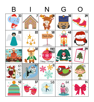 IKO HOLIDAY Bingo Card