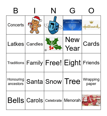 GRS Holiday BINGO! Bingo Card
