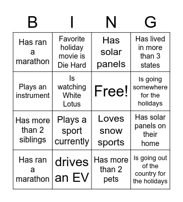 CalSEED Cohort 5 Networking Event Bingo Card