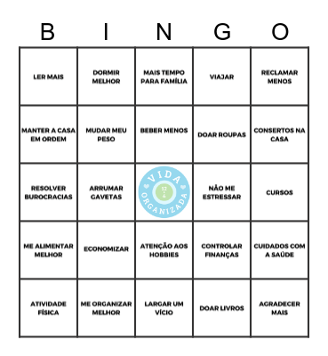 Planejamento 2023 Bingo Card