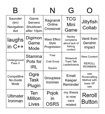 Adi 2017 Bingo Card