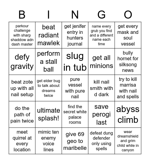 hk bingo 1 Bingo Card