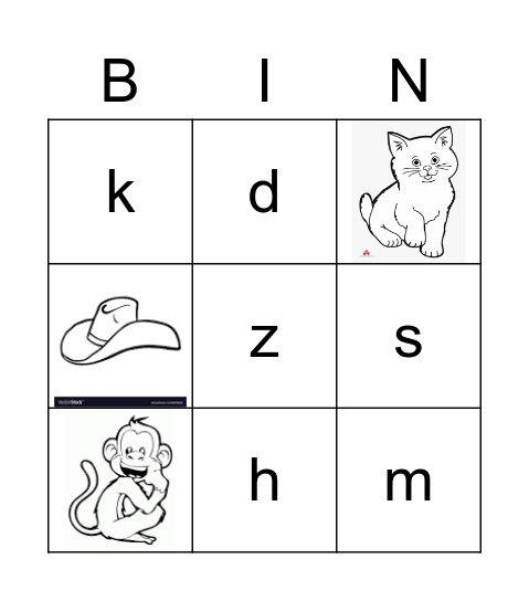 Alphabet BINGO Card