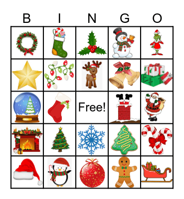 Christmas Bingo Card