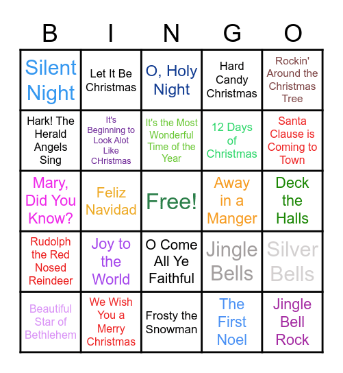 Christmas Fun! Bingo Card