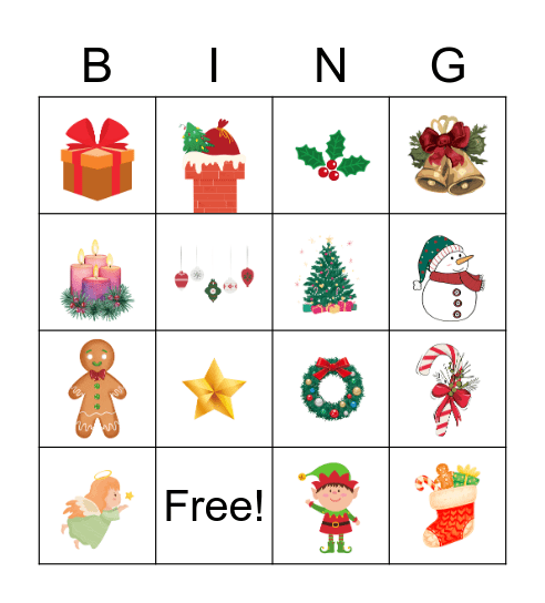 Christmas Bingo Card